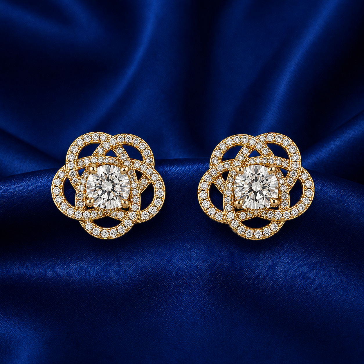 Aurelia Loop Crystal 18K Gold-Plated Tops