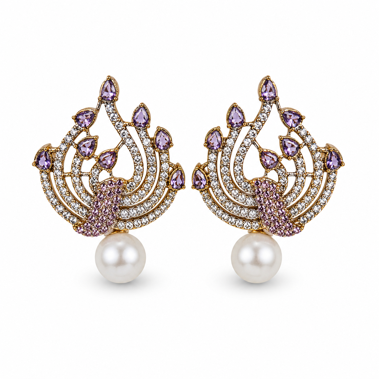 Royal Pearl Designer Tops — Purple