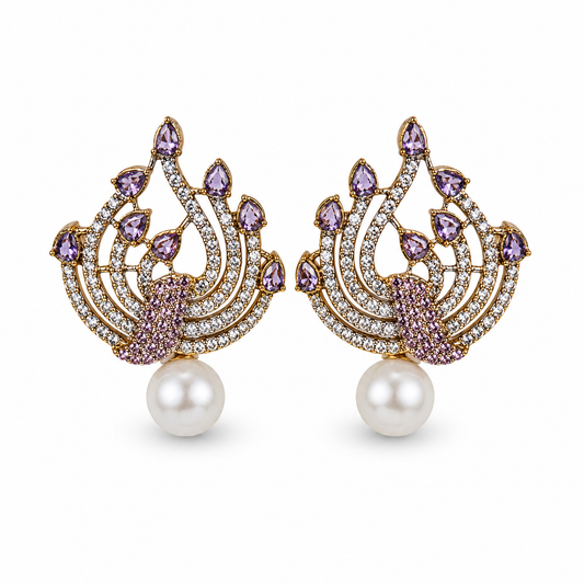 Royal Pearl Designer Tops — Purple