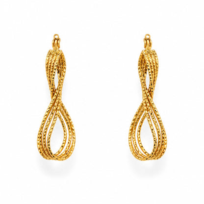 Aurelia Twist Gold-Plated Drop Earrings