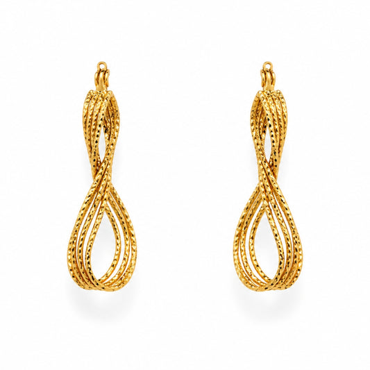 Aurelia Twist Gold-Plated Drop Earrings