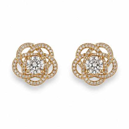 Aurelia Loop Crystal 18K Gold-Plated Tops