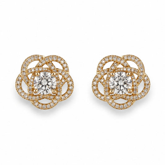 Aurelia Loop Crystal 18K Gold-Plated Tops
