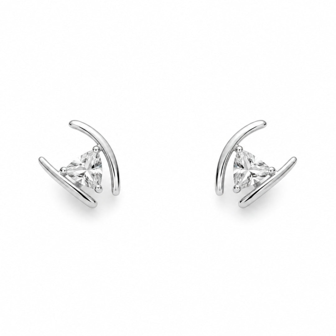 Liora Crystal Rhodium-Plated Bali Earrings