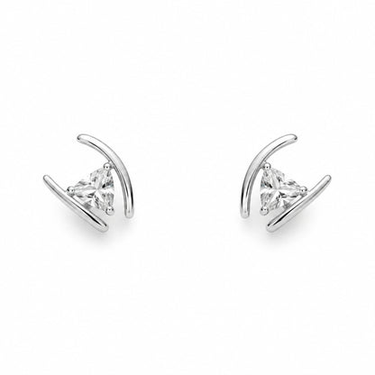 Liora Crystal Rhodium-Plated Bali Earrings