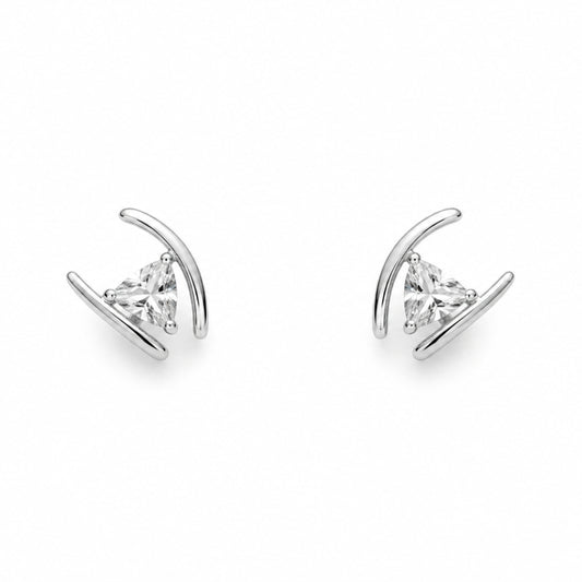 Liora Crystal Rhodium-Plated Bali Earrings