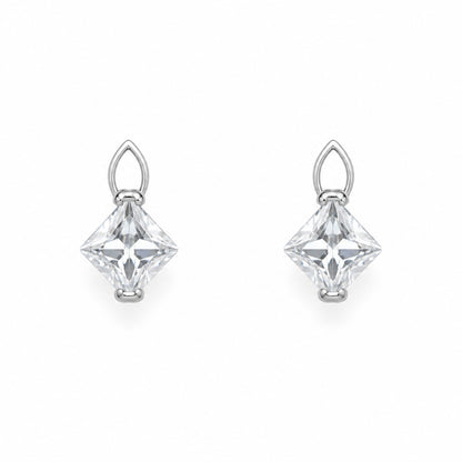 Celeste Crystal Rhodium-Plated Bali Earrings