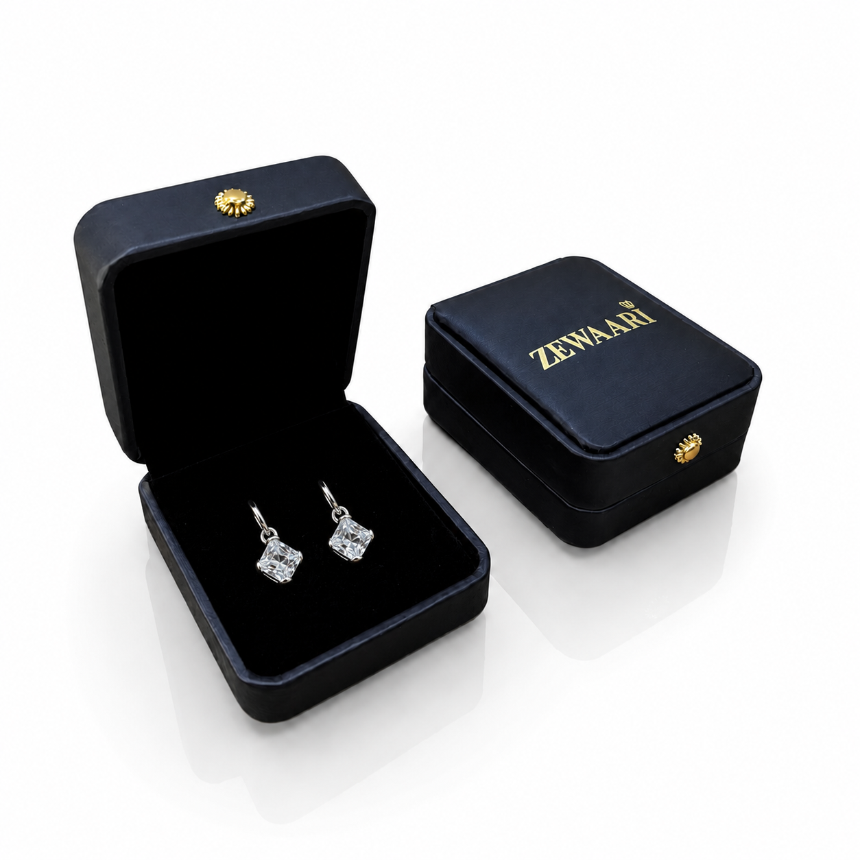Celeste Crystal Rhodium-Plated Bali Earrings