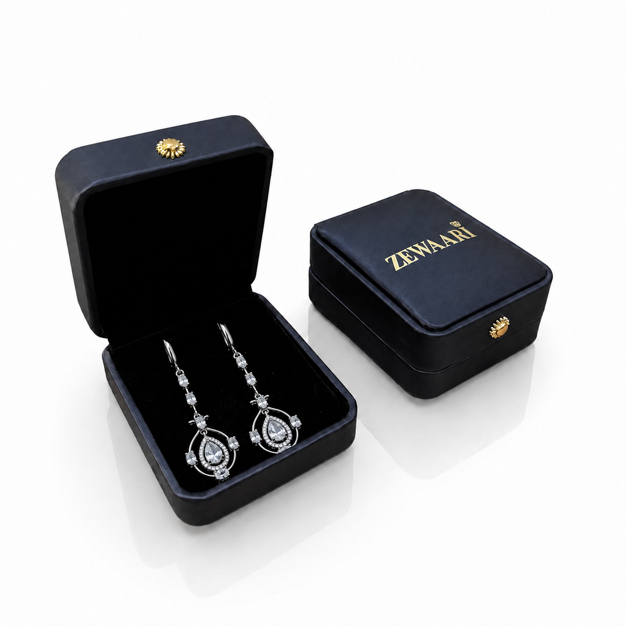 Seraphina Crystal Chandelier Drop Earrings