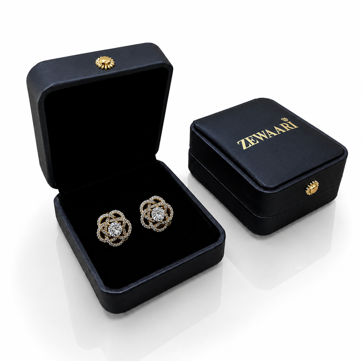 Aurelia Loop Crystal 18K Gold-Plated Tops