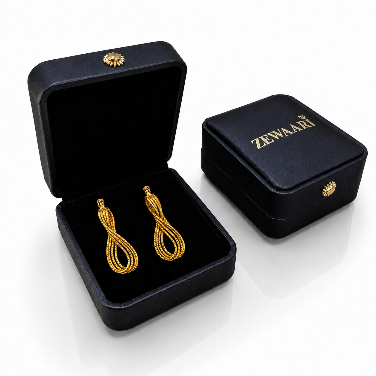 Aurelia Twist Gold-Plated Drop Earrings