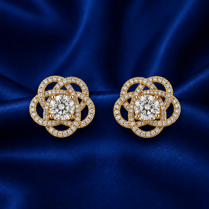 Aurelia Loop Crystal 18K Gold-Plated Tops