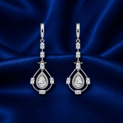 Seraphina Crystal Chandelier Drop Earrings