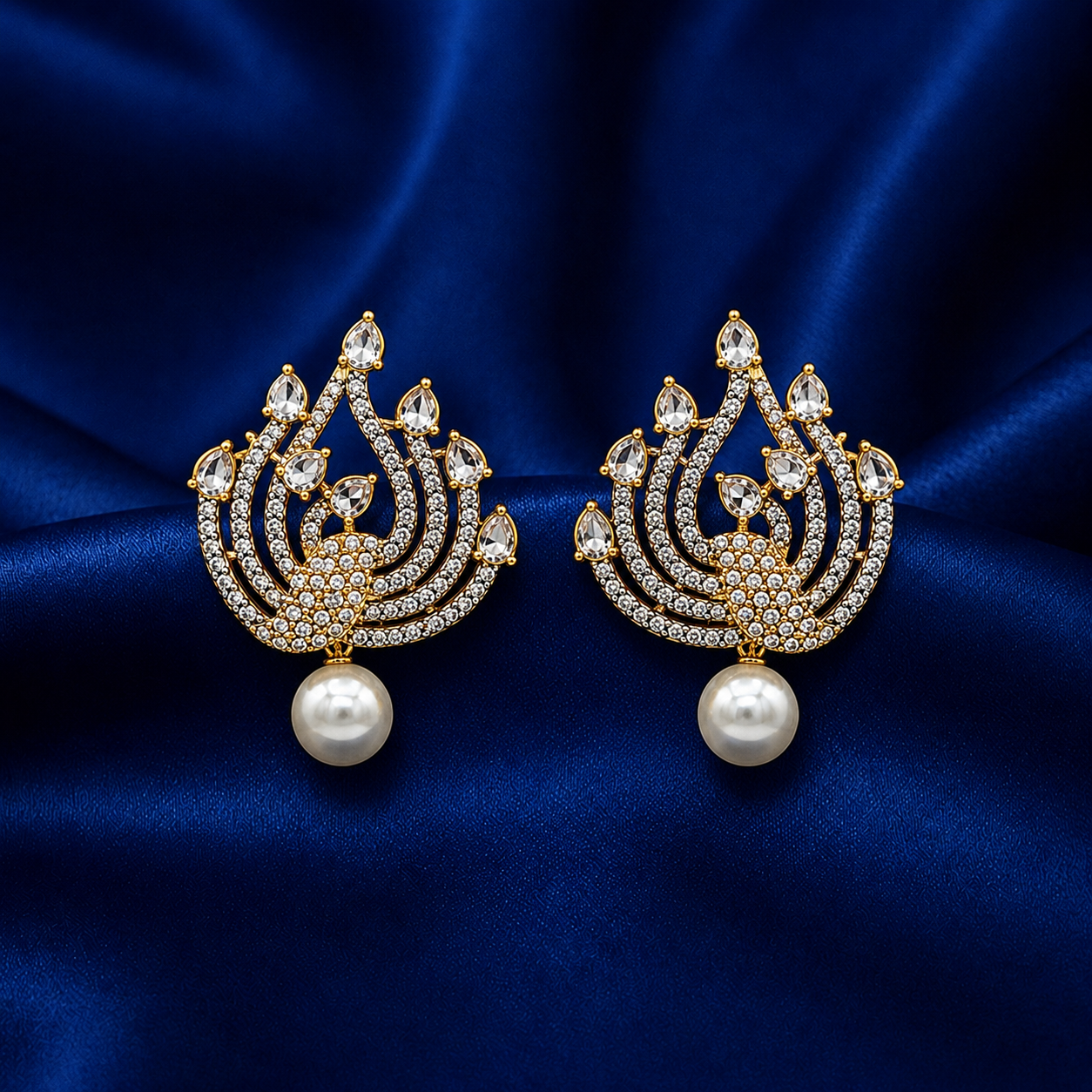 Royal Pearl Designer Tops — Crystal White