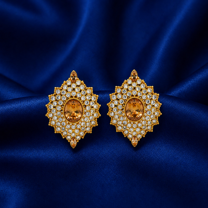 Zarina Amber Crystal Gold-Plated Tops