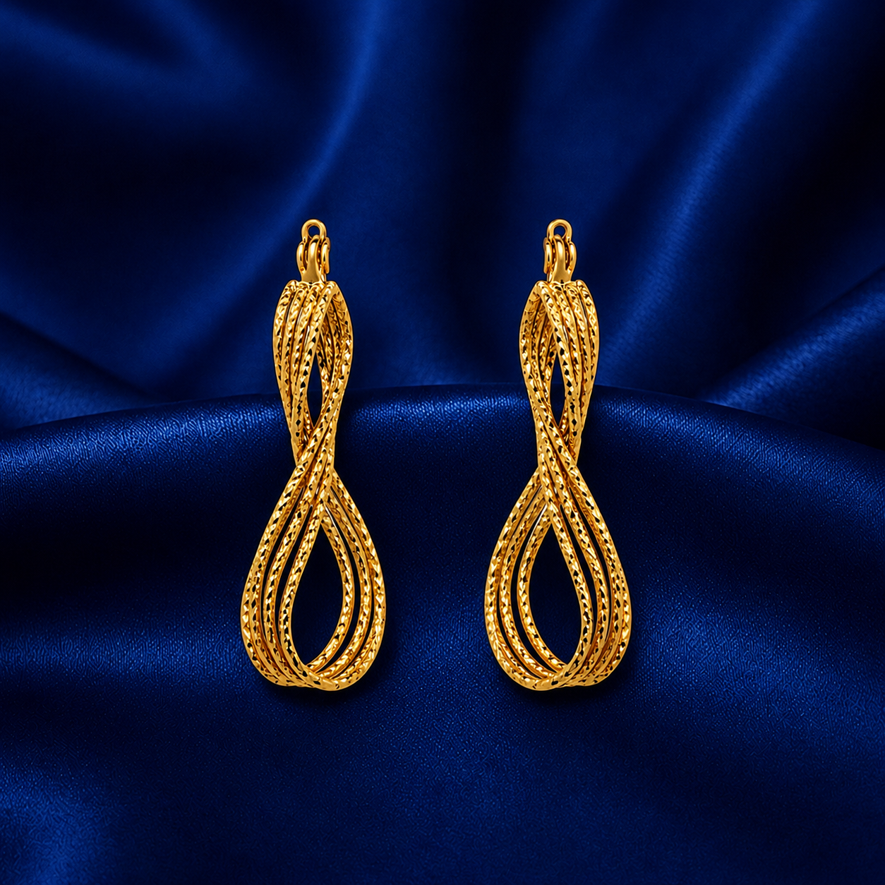 Aurelia Twist Gold-Plated Drop Earrings